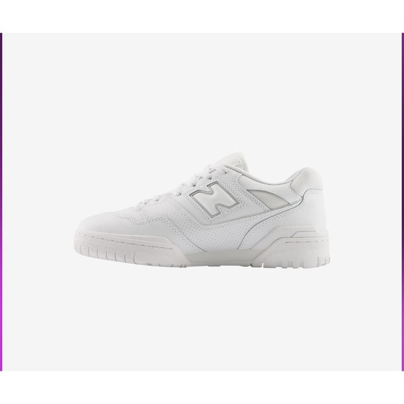 New Balance 550 Brand New All Triple White New Balance Sneaker - Picture 3 of 8